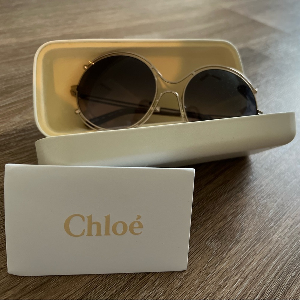 Chloe Round Sunglasses Women.